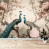 Peacock Wall Mural Decor