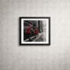 Slug:red-bicycle-street-photography-framed-wall-art