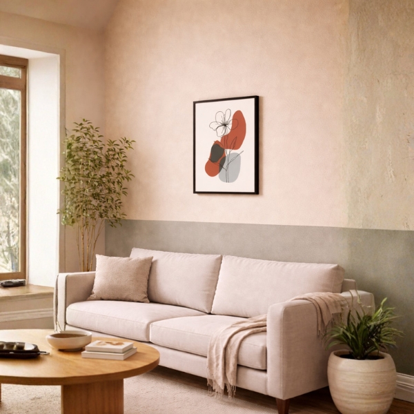 Abstract Floral Line Art Wall Frame (SICR00105) - Image 3