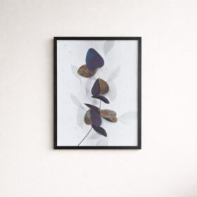 abstract-purple-gold-botanical-laminated-frame-20x16