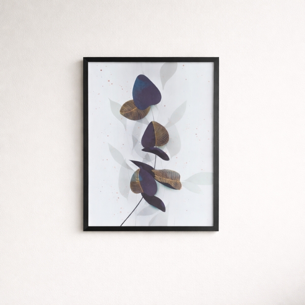 abstract-purple-gold-botanical-laminated-frame-20x16