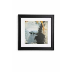 abstract-grey-mustard-modern-art-black-laminated-frame