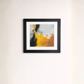 abstract-yellow-black-modern-laminated-wall-frame