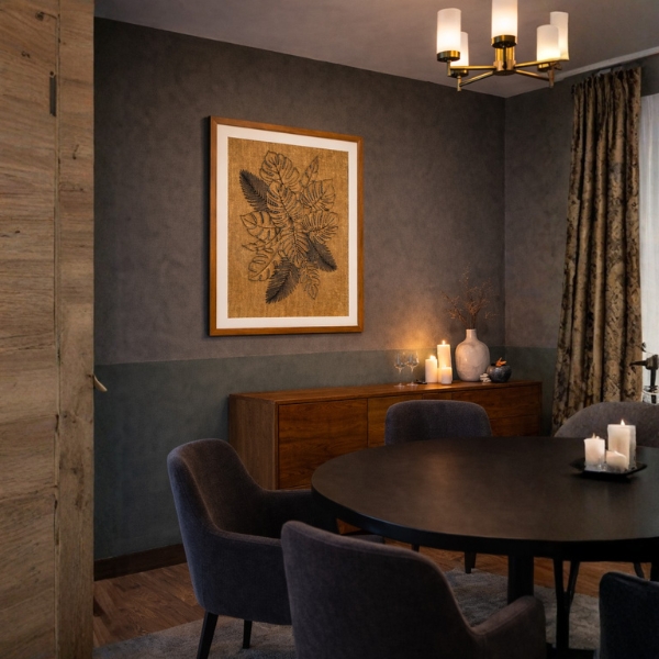 Botanical Leaf Wooden Wall Art Frame (SICR00131) - Image 3