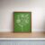green-floral-line-art-laminated-wall-frame-20x16