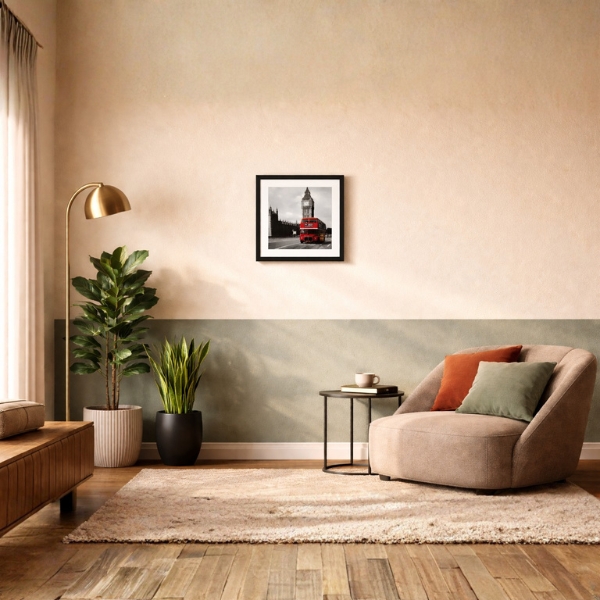 London Red Bus & Big Ben Street Photography Framed Wall Art (SICR00156) - Image 3