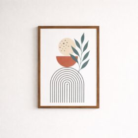 minimalist-abstract-botanical-arch-wall-art-frame