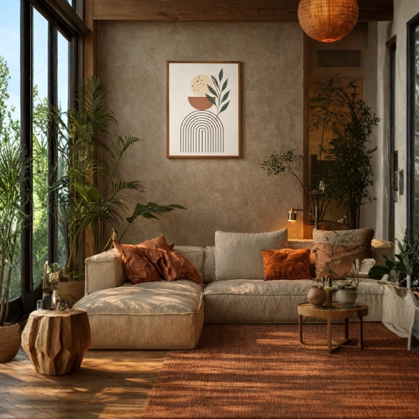 Minimalist Abstract Botanical Arch Wall Art Frame (SICR00166) - Image 2