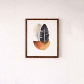 minimalist-abstract-feather-wall-frame