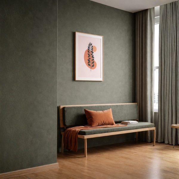 Minimalist Botanical Abstract Framed Wall Art (SICR00169) - Image 2