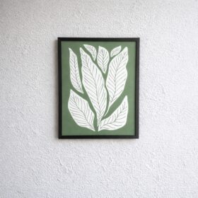 minimalist-botanical-leaf-laminated-frame