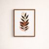 minimalist-botanical-leaf-wall-art-earth-tone-laminated-frame