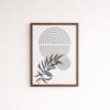 minimalist-geometric-leaf-wall-art-laminated-frame