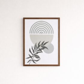 minimalist-geometric-leaf-wall-art-laminated-frame