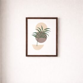 minimalist-botanical-palm-laminated-wall-frame