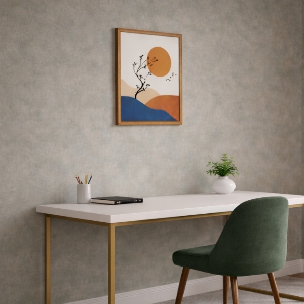 Minimalist Sunset Landscape Framed Wall Art (SICR00180) - Image 2