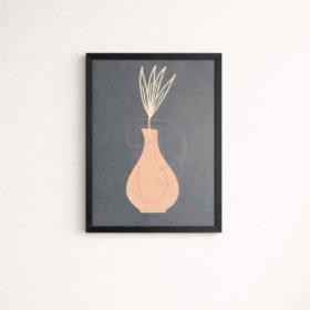 minimalist-vase-line-art-laminated-frame-20x16