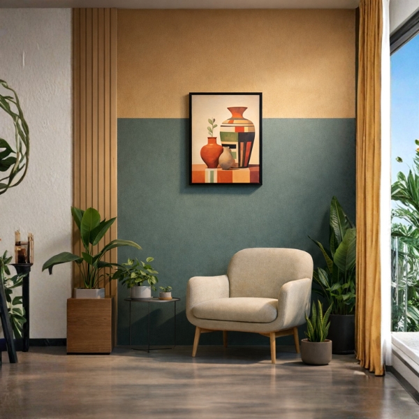 Modern Geometric Vase Wall Art Frame (SICR00189) - Image 2