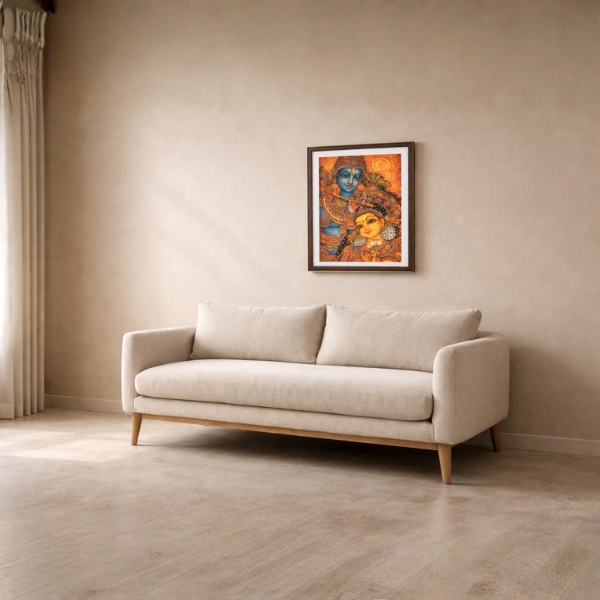 Radha Krishna Divine Love Laminated Wall Frame (SICR00194) - Image 3