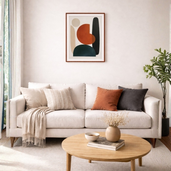 Abstract Geometric Shapes Framed Wall Art (SICR00110) - Image 3