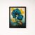 teal-mustard-botanical-leaf-laminated-wall-art-frame