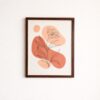 terracotta-abstract-floral-line-art-laminated-frame-20x16