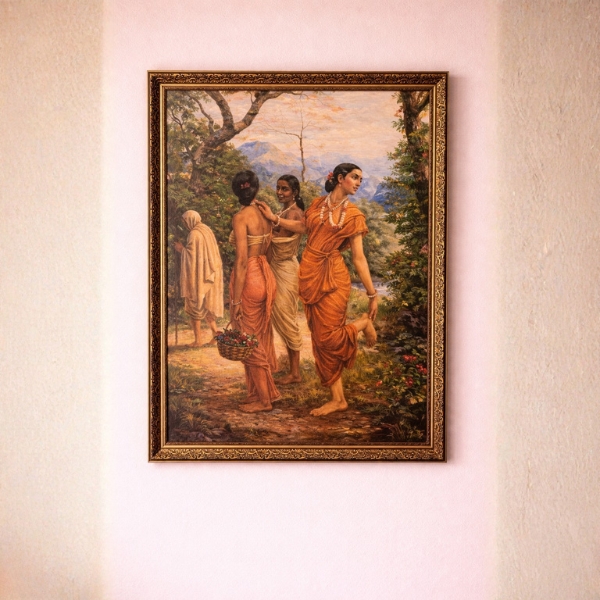 traditional-indian-village-scene-art-laminated-frame