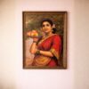 traditional-indian-woman-fruit-tray-laminated-wall-art