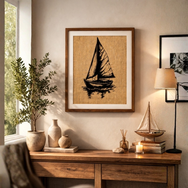 vintage-sailboat-wall-art-laminated-frame