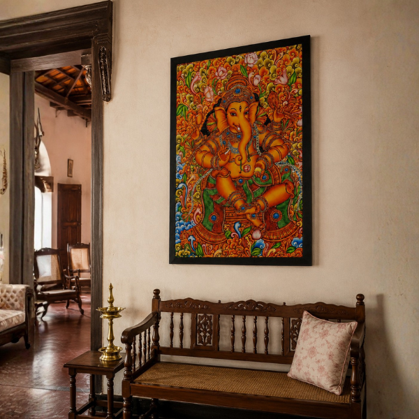 Divine Ganesha Traditional Art Frame ( SICR000244 ) - Image 2