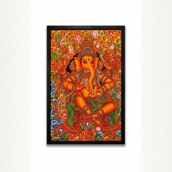Divine Ganesha Traditional Art Frame ( SICR000244 ) - Image 4
